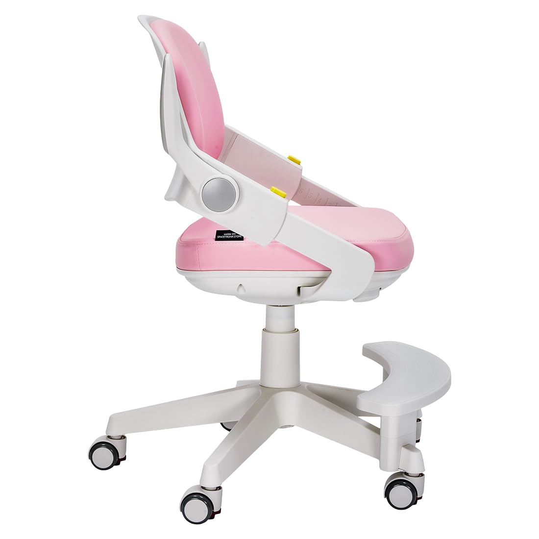 Spacetronik Kinder- und Jugendstuhl, Ergonomischer Drehstuhl für 4-15 Jahre, Höhenverstellbar 76–90 cm, Verstellbarer Armlehnen, Rückenlehne, Sitzhöhe & Fußstütze