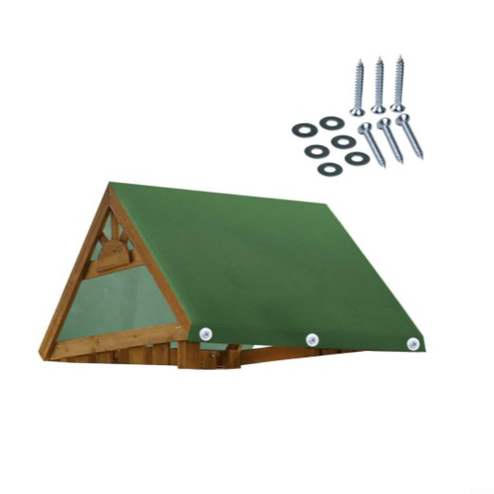 Toit de rechange pour balancelle d'extérieur - 109 x 228 cm - Tissu 600D résistant aux intempéries - Pour jeux de jardin - Vert