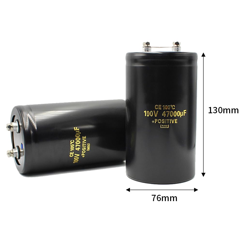 47000UF 100V Bolzenelektrolytkondensator 76x130mm Hoher Kapazität