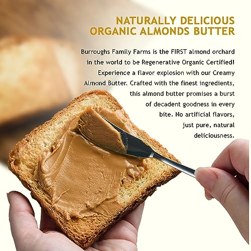 Burroughs Family Farms 0850013599882 Regenerative Organic Creamy Almond Butter thumb #3
