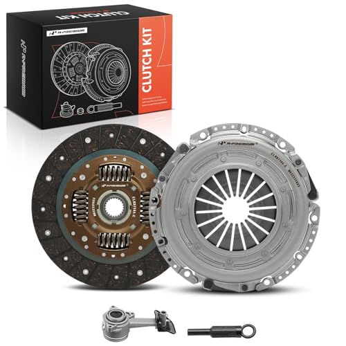 23E078 - Clutch Cover May Break - Platinum Driveline - 2011-2014 Ford Mustang 6 A-Premium Transmission Clutch Kit with Slave Cylinder Set Compatible with Ford Focus 2000-2004, Contour 1995-2000 & Mercury Cougar 1999-2002, Mystique 1995-2000, 2.0L, Replace# K40702-01