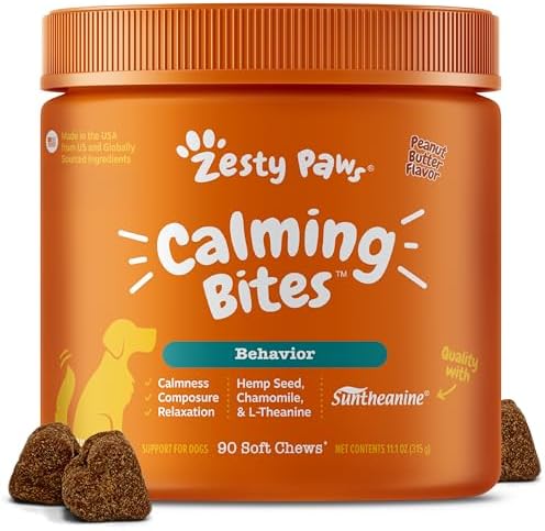Zesty Paws Calming Chews for Dogs Composure & Relaxation for Ever...