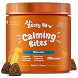 Zesty Paws Calming Chews for Dogs Composure & Relaxation for Everyday Stress & Separation Peanut Butter 90 Count