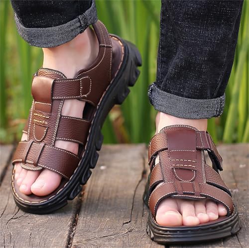 Mens Closed Toe Outdoor Fisherman Shoes Summer Beach Breathable Anti-Slip Sport Sandals2