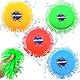 Wasser Frisbee, 4 Stück Wasserfrisbee Splash, Wasser Wurfscheibe aus Schaumstoff und Silikon, Wurfscheibe Wasserspielzeug, Sensorisches Stressabbau Poolspielzeug für Kinder