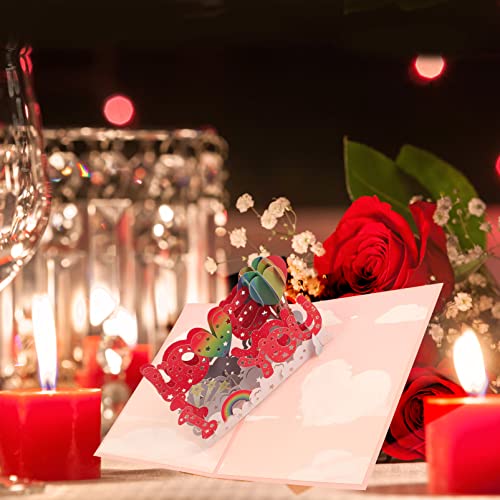 Carte amour créative à message personnalisable : pack de 5 ensembles au design unique - 2