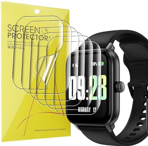 Lamshaw Lot De 6 Films Protecteurs D'écran Compatibles Avec KOSPET Tank M3, Couverture Complète En TPU Transparent, Compatible Avec Montre Intelligente KOSPET Tank M3 2