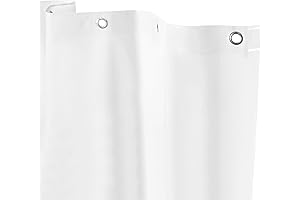 Kenney Medium Weight 5 Gauge Extra Long Waterproof Shower Curtain Liner