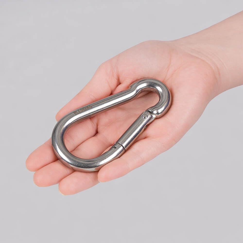 Karabinerhaken, RODO, Edelstahl, Ø 10 mm, 10 x 5 cm, 20 Stück, Art.-Nr. 612069