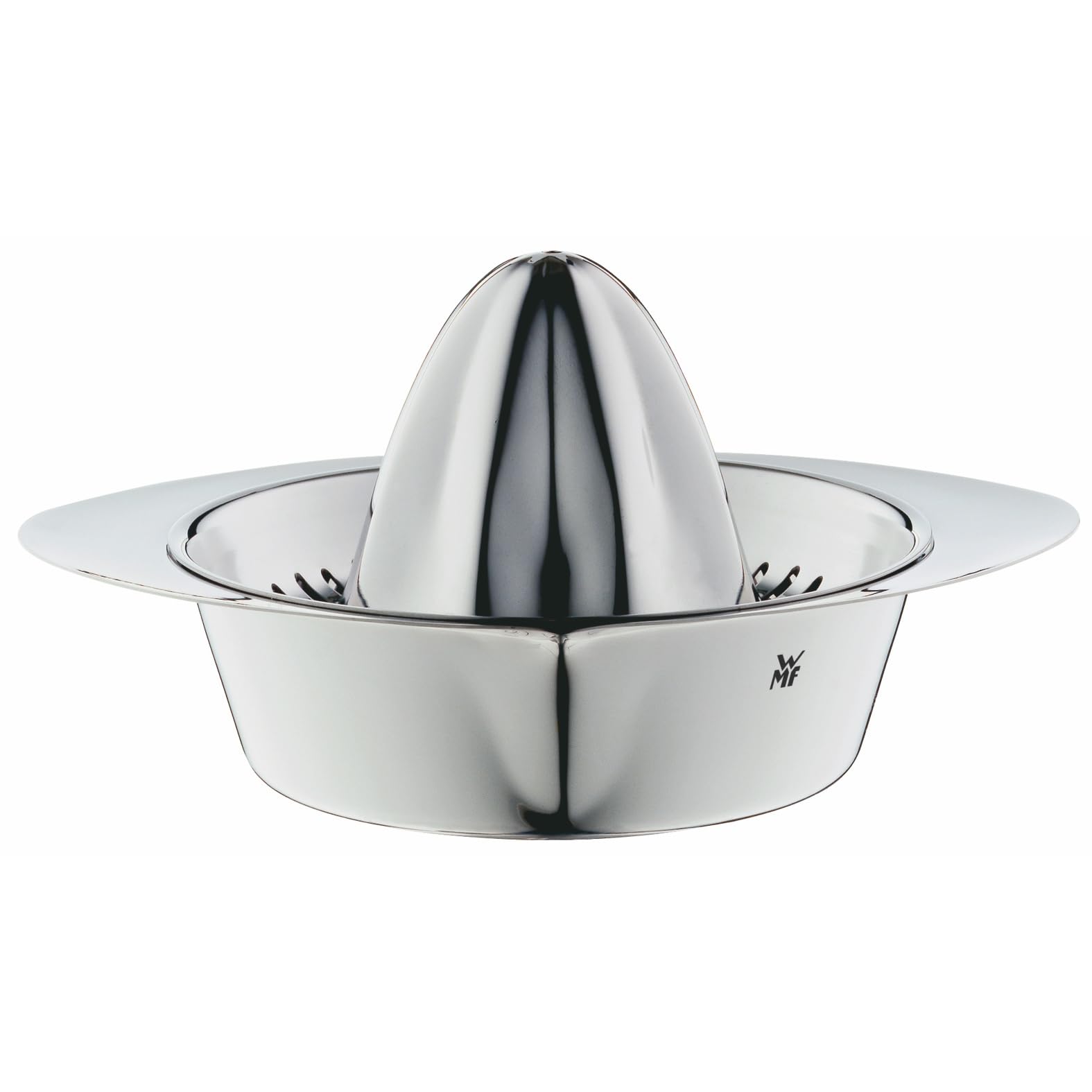 WMF Gourmet Zitruspresse manuell 9 cm, Limettenpresse, Cromargan Edelstahl mattiert, Saftpresse für Zitronen, Limetten, Apfelsinnen, Orange, Grapfruit