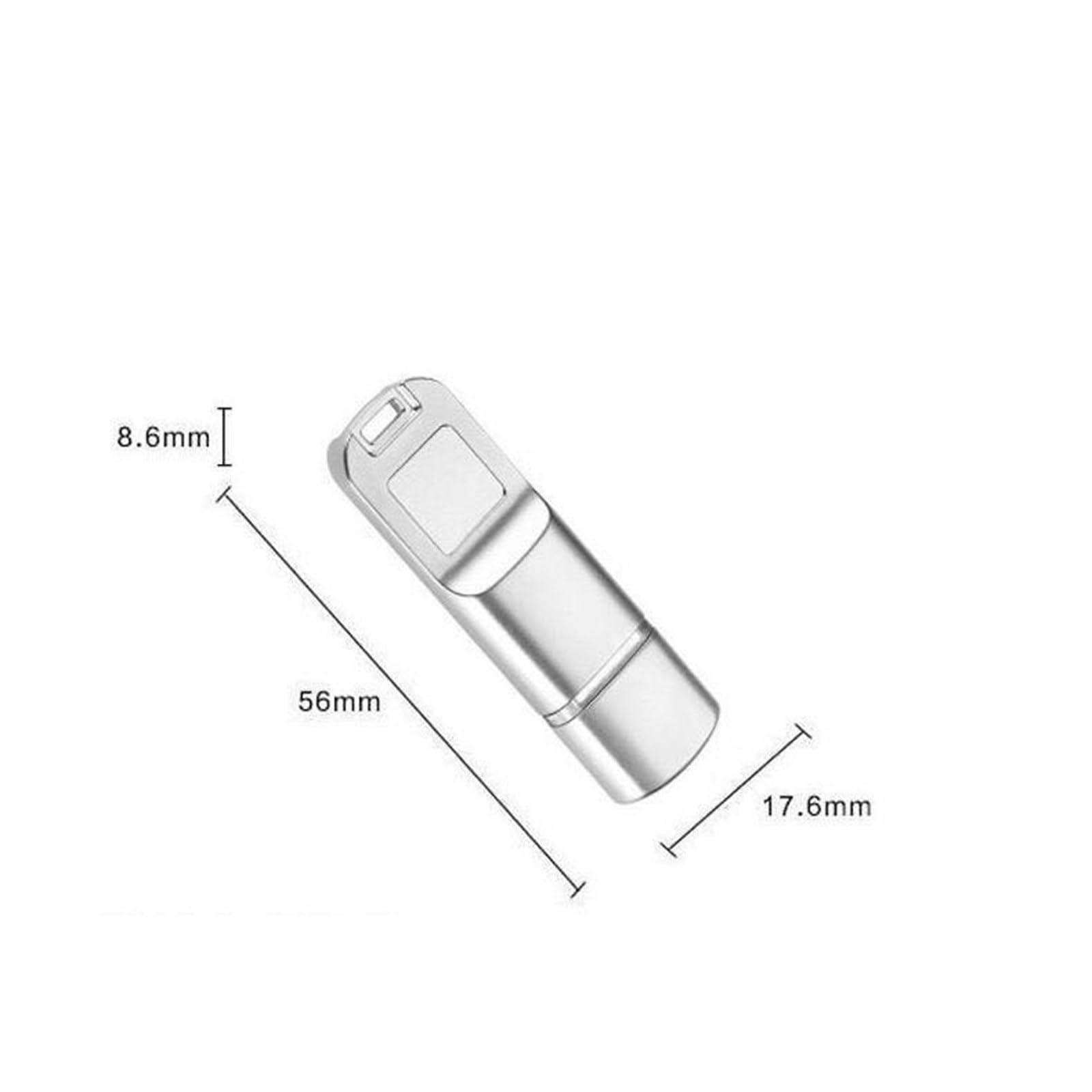 Chiavetta USB crittografata con impronta digitale 32G 64G 128G 256G Chiavetta USB antifurto per ufficio aziendale in metallo,32GB