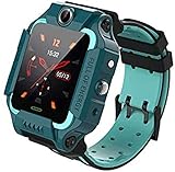 Smartwatch für Kinder, 4G-Handyspieluhren für Kinder, Telefon-WLAN/GPS/LBS-Positionierung/SOS, 360°-Drehung, Abschlussfeier zum Eintritt, Geburtstag, Grün