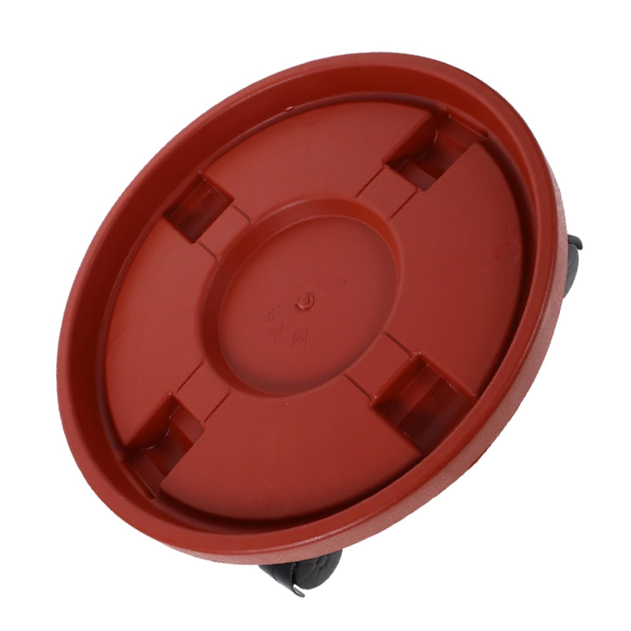 Holibanna Rolling Plant Tray Mobile Flower Pot Holder Wheels Plant Tray on Wheels for Indoor/Outdoor