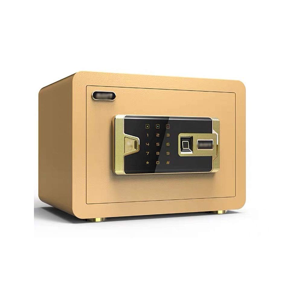 Ma DONG Safety cabinet, 360° intelligent anti-theft metal password fingerprint all steel can be wall-mounted mini safe deposit box, suitable for: office/home/finance, 4 styles available @