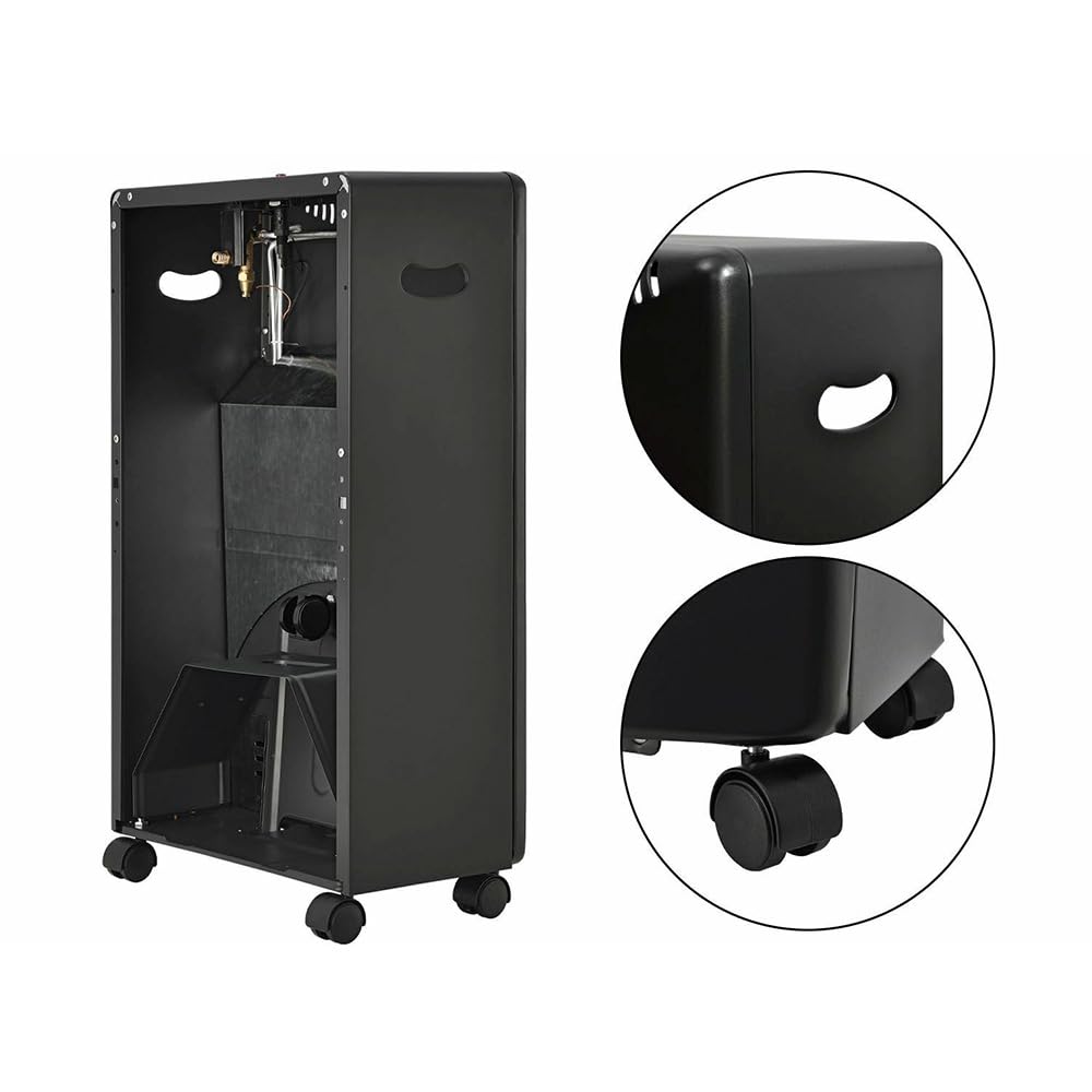 4200 Watt Gasheizung LPG inkl. Gasdruckregler Set | Gasheizofen, Heizstrahler, Gasheizgerät, Butan- und Propangasflaschen bis 15kg | nur für den Außenbereich