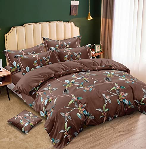 Linemates Supersoft Glace Cotton Double Bed AC Comforter Set King Size Double Bed with 1 Flat Bedsheet and 2 Pillow Covers II 4 pc Bedding Set - (Comforter with Bedsheet)