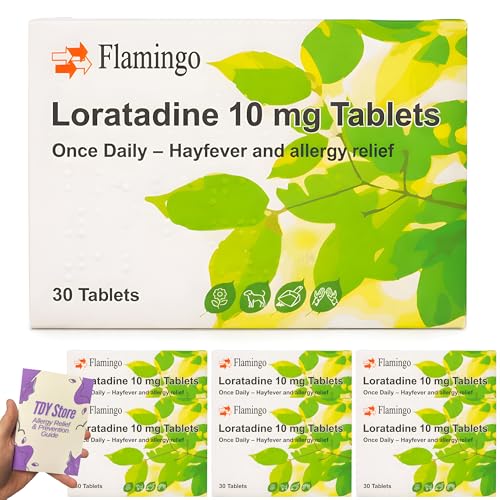 180 Hayfever & Allergy Relief Loratadine10mg Tablets - 6 Month Supply Non-Drowsy Antihistamine Tablets | TDY Bundle Including Allergy Relief & Prevention Guide