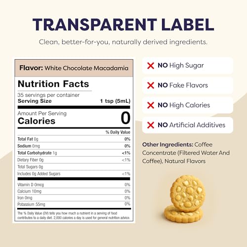 Image of Javvy Cold Brew Coffee Concentrate Instant Coffee, White Choc. Macadamia | 100% Real Coffee, 0g Sugar, No Artificial Flavors, 60-80mg Caffeine per Serving, Gluten Free, Makes Hot or Iced Coffee