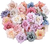 Kirschblüten Künstliche Gänseblümchen Künstlich Künstliche Rosenblüten Seidenblumen Schüttung Seidenrose Künstliche Blüten-Köpfe Für Basteln Brautkranz Hochzeit Blumensträuße Party Home Deko 50 Stück