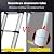 Aluminum Telescoping Ladder 16.4FT, Collapsible Extension Ladder with Locking Mechanism, Portable Telescopic RV Ladder, Compact Ladder for Home Or Outdoor Work, Heavy Duty 330lbs Capacity