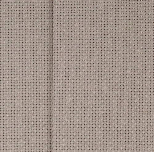 Image of KCS 12 inch x 59 inch (30cmx 149cm) 18CT Counted Cotton Aida Cloth Cross Stitch Fabric (Coffee)