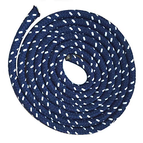 Tlyd 2 Pcs Cotton Iyengar Yoga Auxiliary Wall Rope 2 Length 2 Short + 4 Steel Hook Anti Gravity Yoga Sling for Beginners Assisted Posture/Movement Maintenance (2.6M × 1.30M),Blue