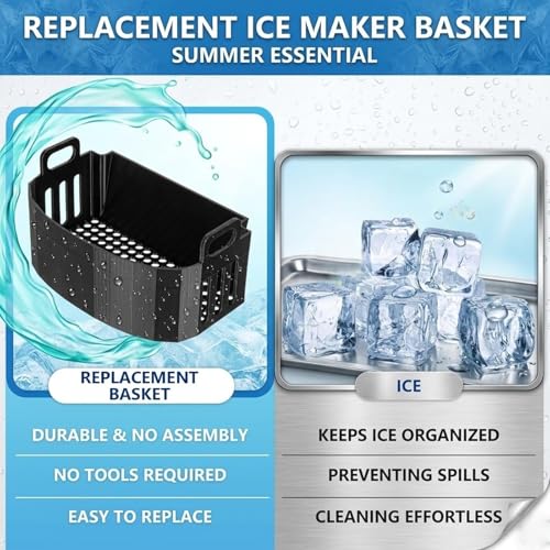 Cesta de reemplazo para máquina de hielo con asa ergonómica miniatura 7