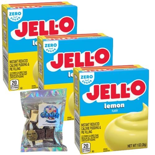 Jell-O Instant Pudding & Pie Filling Mix 1 oz Box (Pack of 3) wit...