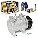 AISIN ACCCH-00641 Air Conditioner AC Compressor - Compatible with Jeep Grand Cherokee 2011-2016, Dodge Charger 2011-2013, Challenger 2011-2014, Chrysler 300 2011-2013 - with 6-Pulley Groove & Clutch