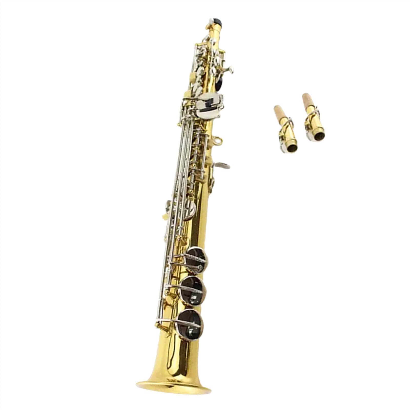 HCZKIUJY Saxophones Saxophone Bb Gold Plated Surface Silver Button Japanese Craft Instrument Professional Sax
