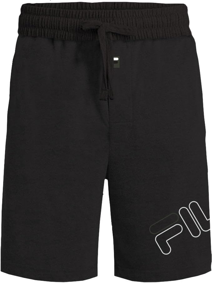 Image of Fila Men's 100% Brushed Jersey Pajama Night Sleep Short, Various Pack Size Options (Single Pack or 2 Pack)