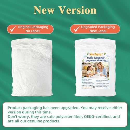 Image of Hem Dgpsy Polyfill Stuffing 5lbs /80oz, Premium Pillow Stuffing for Stuffed Animals, Crafts, Crochet Toys, Sewing, Home Decor, Machine Washable