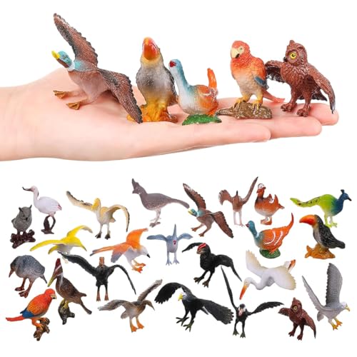 Image of Small Kids Sea & Wild Animal Toys Sets for Fun, Educational, Spark Imagination and Learning (Multi Choice Sets) (Birds) 24pcs
