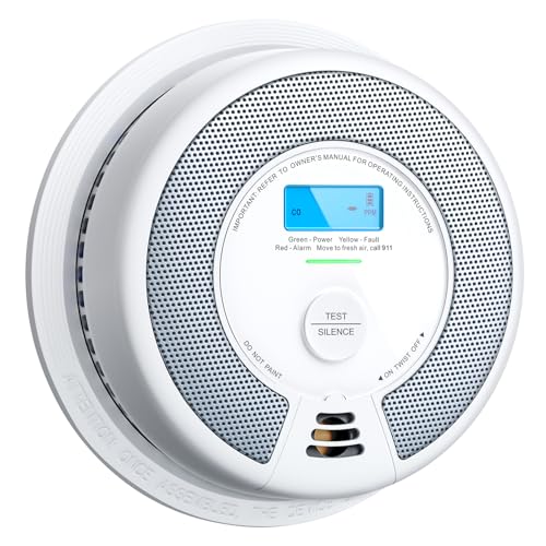 X-Sense Smoke Detector Carbon Monoxide Alarm Combo, 10-Year Non-Replaceable Battery, Not Hardwired,...