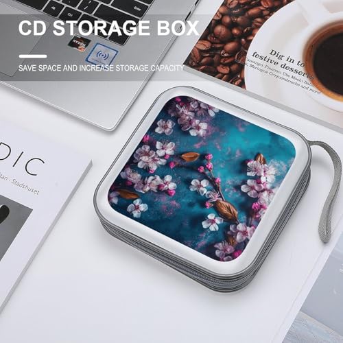 Boîtier CD DVD 40 compartiments plastique anti-rayures fermeture éclair