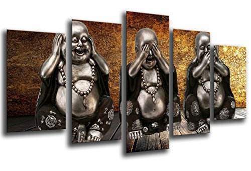 Cuadro Fotográfico Buda Buddha, Relajacion, Relax, Zen Tamaño total: 165 x 62 cm XXL