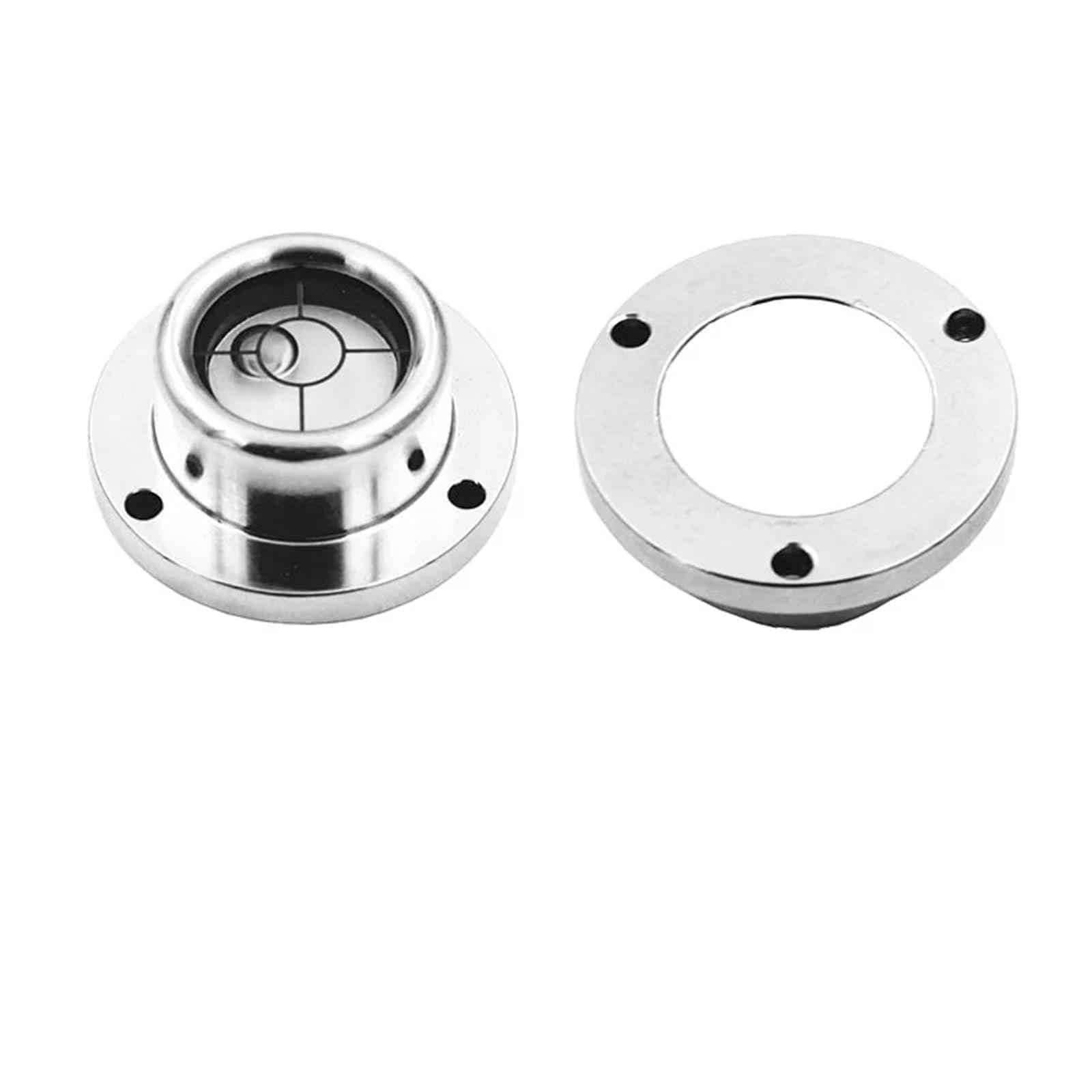 Small Stainless Steel Flange Bubble Level Bead Blister D 25.5mm 28mm 35mm Mechanical Equipment Leveling Components 1PCS(JY-25517511SS)