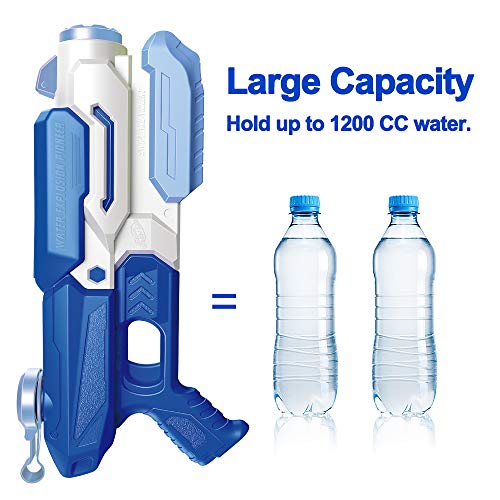Scientoy Water Gun , 2 Pack Water Guns for Kid , Squirt Guns 1200CC High Capacity &30-35 Feet Shooting Range, Gifts for Children & Adult Summer Swimming Pool Beach Water Fighting Party