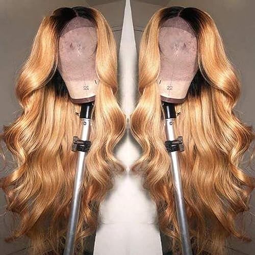Perruque Body Wave Lace Front en cheveux humains mèche brésilienne dégradé - 4