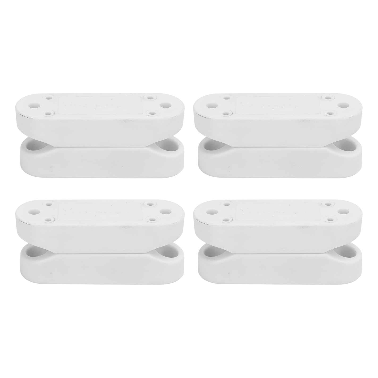 4 Pair Magnetic Baggage Door Catches, White Weatherproof RV Storage Door Catch and Holder Kit for Camping Trailer
