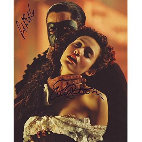 CL810 Phantom Of The Opera - Gerard Butler & Emmy Rossum Autograph Signed 8 x 10 Photo Cover