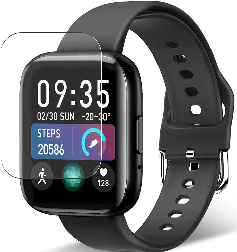 Vaxson3-Pack Screen Protector, compatible with Feifuns T99 T99S 1.54" Smart Watch smartwatch, TPU Guard Film Protectors [ NOT Tempered Glass ]