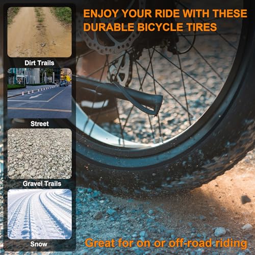 2-Pack 20×4.0 Fat Bike Tire, 20 Inch Mountain Bike Tires &
