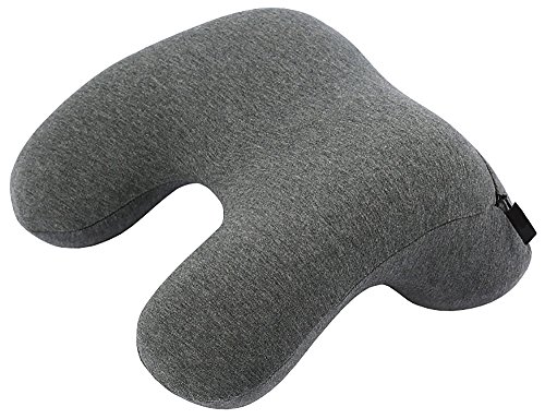 ナップピロー スペースジョイ 携帯枕 グレー 約幅28×奥行25.5×高さ12cm 5324001SG