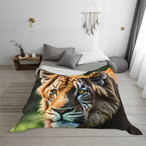 Couverture lavable super douce faune africaine grand lit - 6