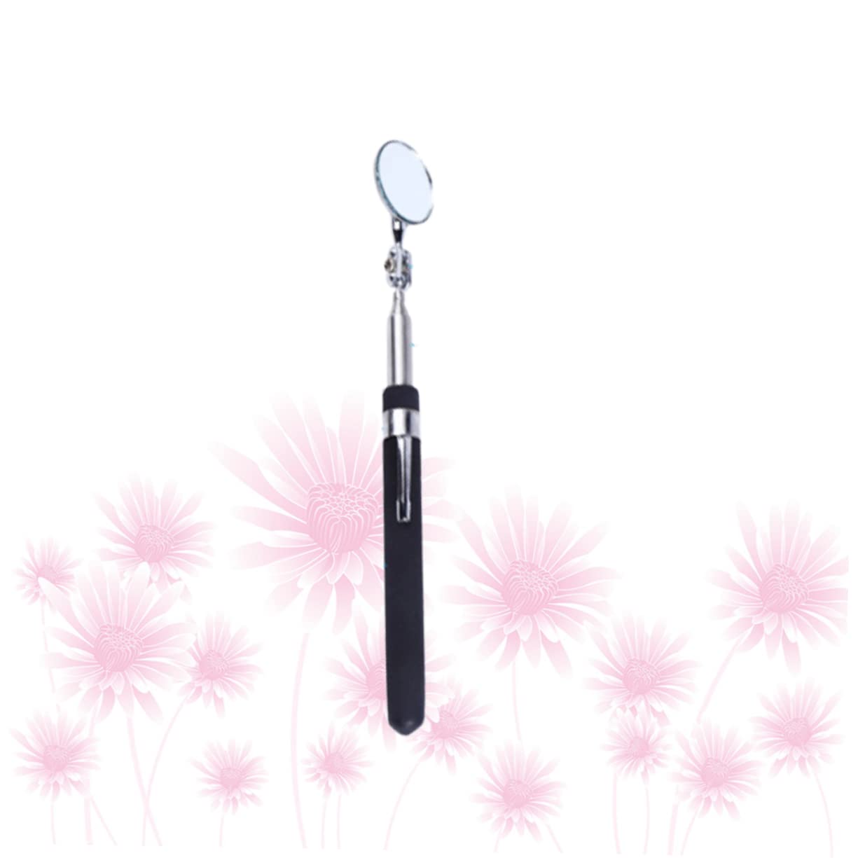 KICHOUSE Car Maintenance Inspection Tool Telescopic Mirror Retroreflector 360° Swing Flexible for Easy Part Identification