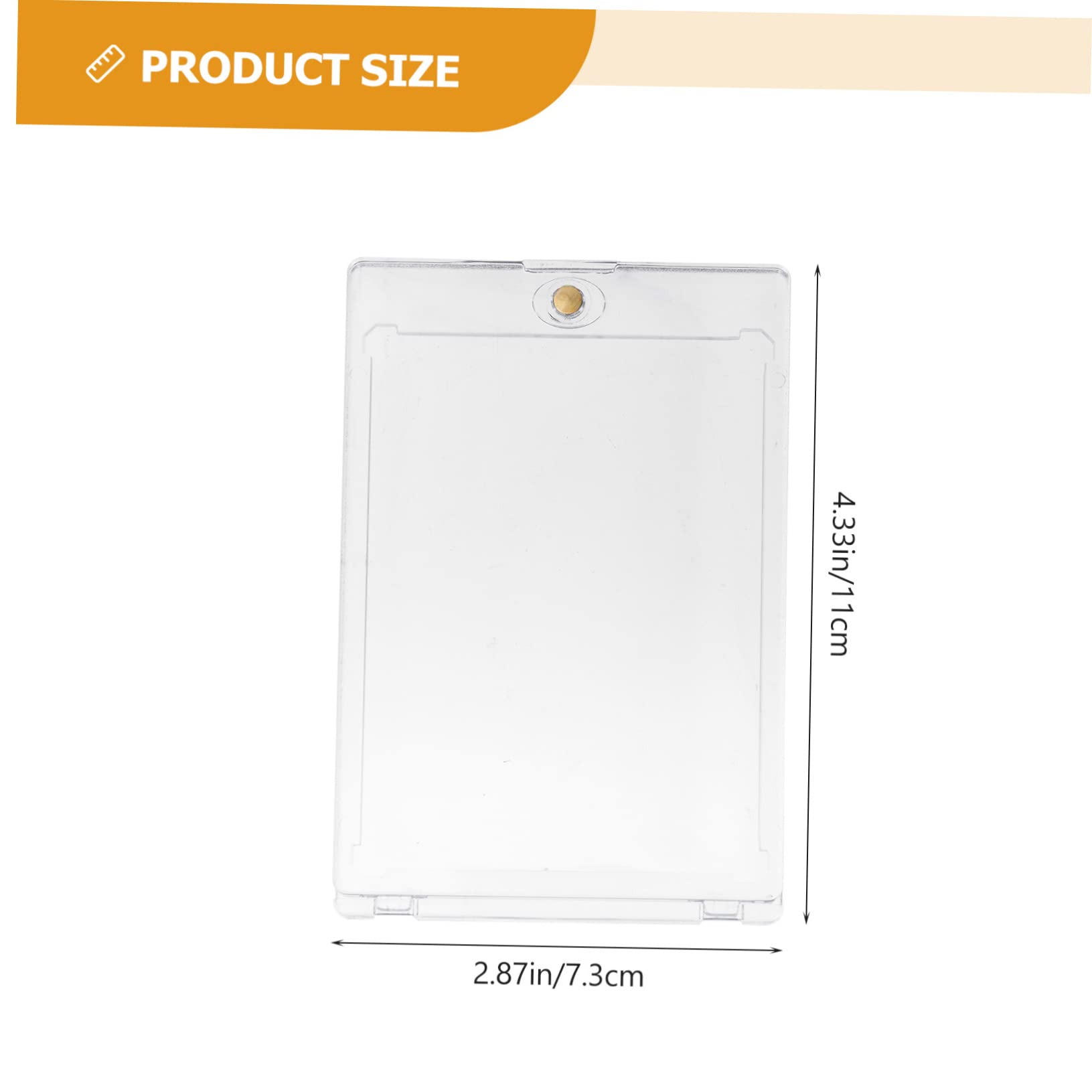 WOONEKY Caja Magnética para Tarjetas de Colección 10 Piezas Transparente de Plástico Rígido para Tarjetas de Videojuegos