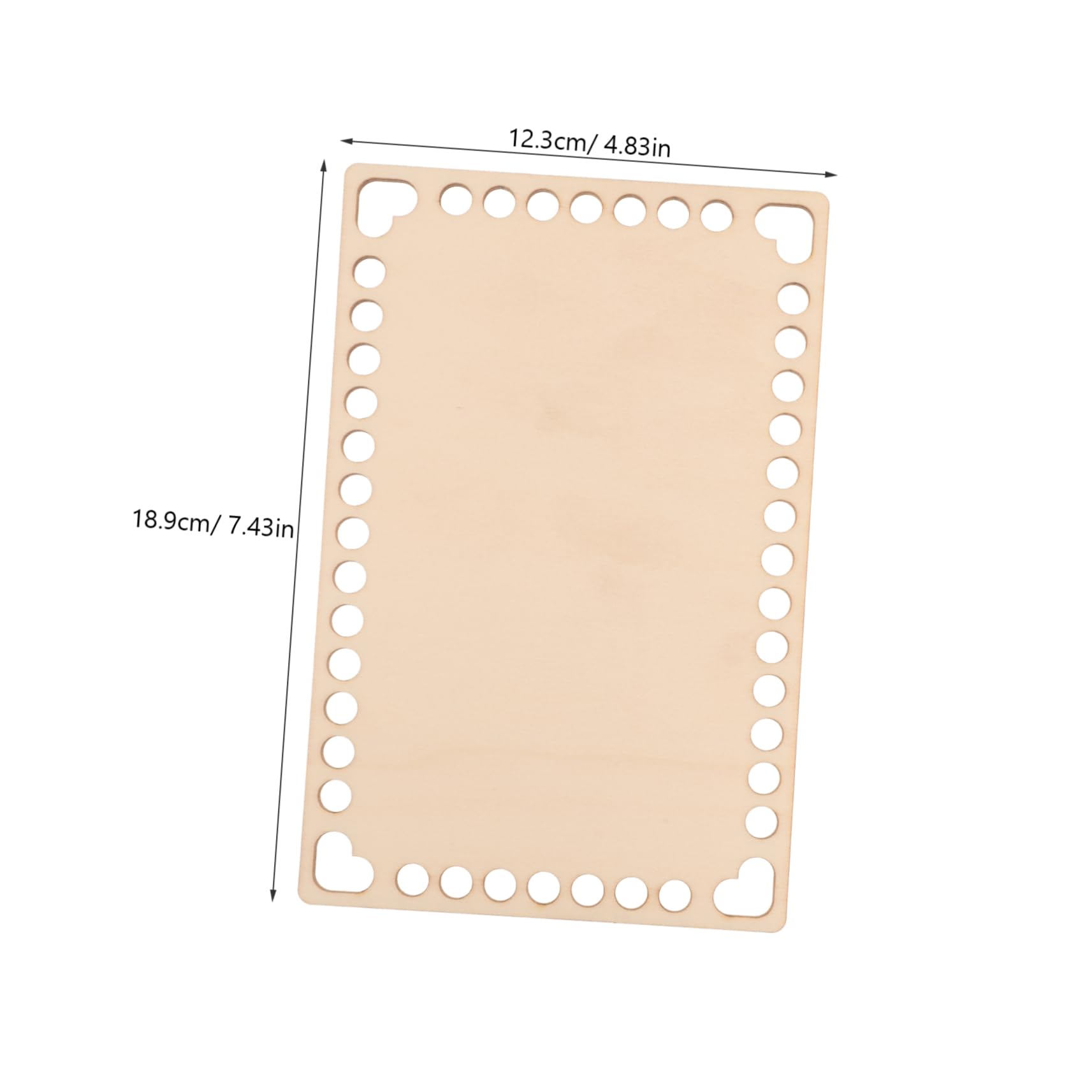 HOMSFOU Wooden Bag Bottom Crochet Basket Bases for DIY 2 Pack Knitting Pre-drilled Holes Craft Tool