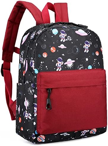 Vanaheimr Toddler Kids Backpack Boy Astronauts Universe Preschool Cute Backpack Child Daycare School Bag Nursery with Chest Strap