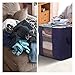 Lifewit Clothes Storage Bag 90L Large Capacity Organizer with Reinforced Handle Thick Fabric for Comforters, Blankets, Bedding, Foldable with Sturdy Zipper, Clear Window, 3 Pack, Blue